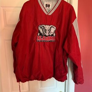 Alabama Crimson Tide Stitched Lettering Red Pullover Jacket